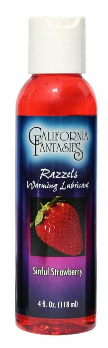 Razzels Warming Personal Lubricant - 4 Oz Sinful Strawberry