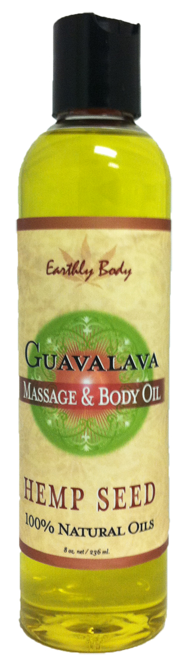 Earthly Body Massage & Body Oil - 8 Oz Guavalava
