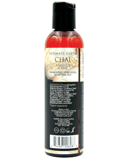 Intimate Organics Chai Massage Oil - 4 Oz Vanilla & Chai