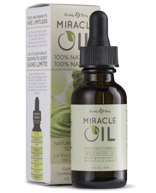 Earthly Body Hemp Miracle Massage & Body Oil - 1 Oz