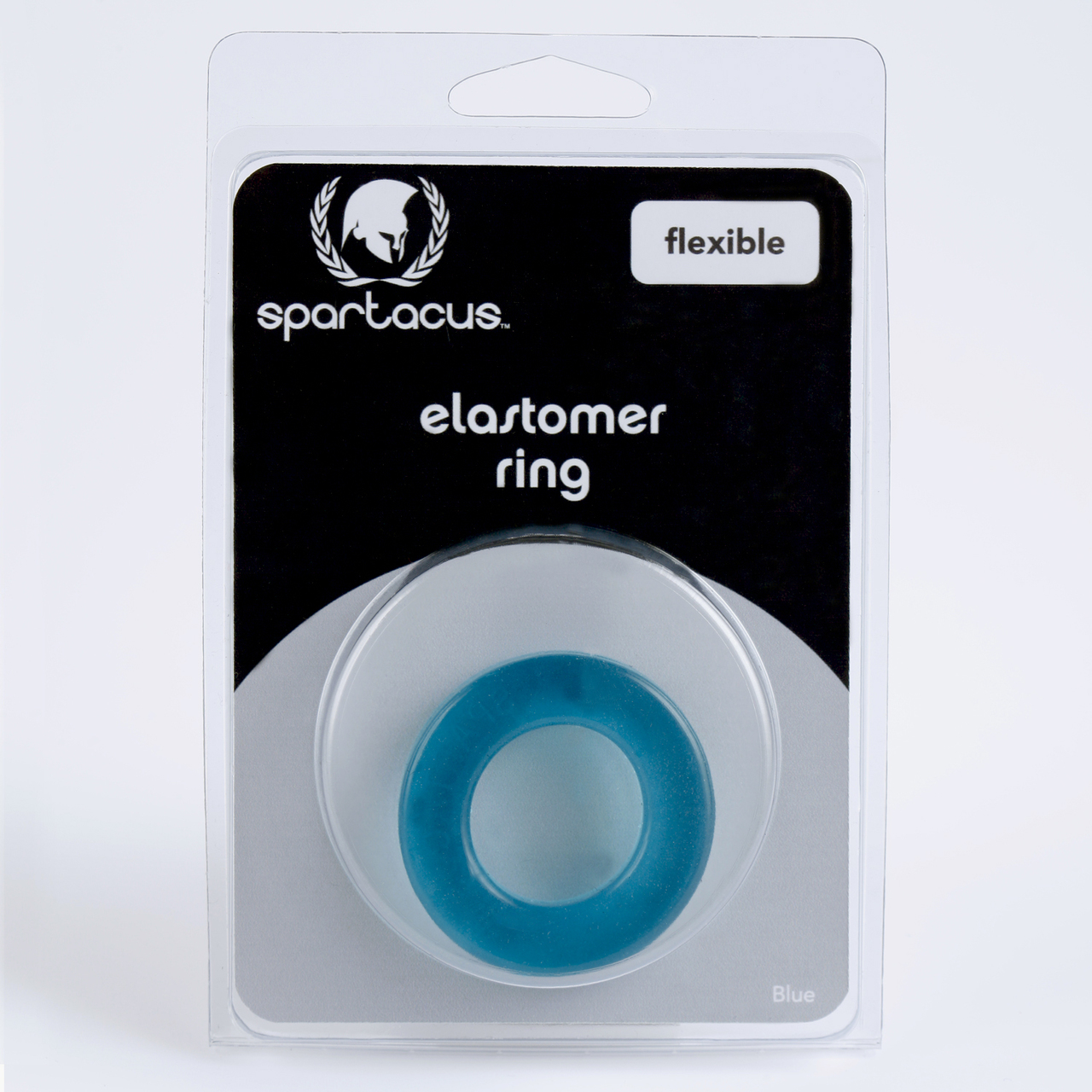 Spartacus Elastomer Cock Ring - Metro Blue
