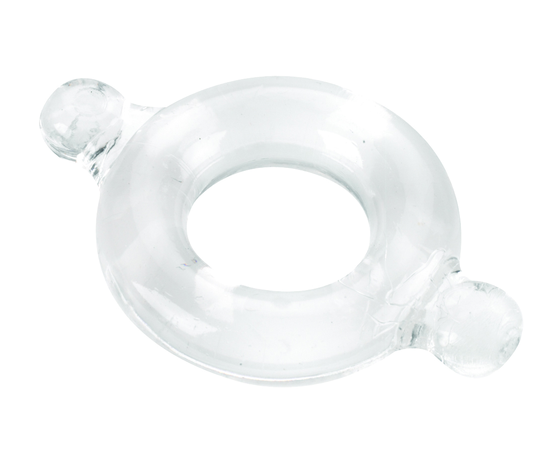 Spartacus Elastomer Cock Ring Set - Black, Blue & Clear Pack Of 3