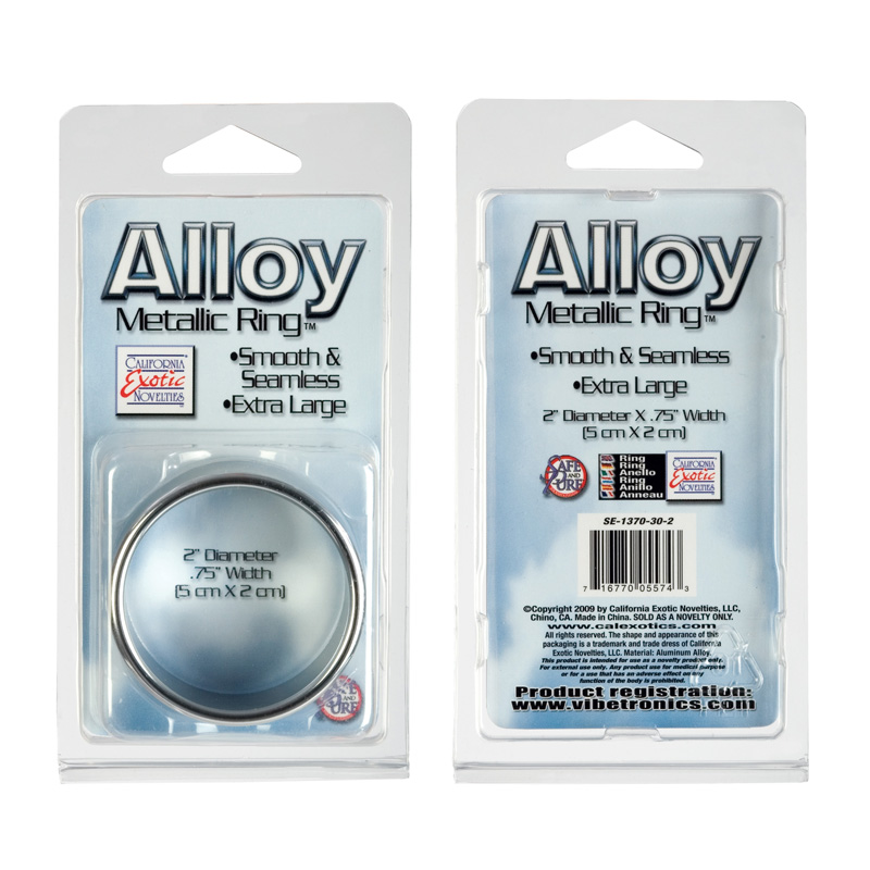 CalExotics Alloy Metallic - Xl Cock Ring