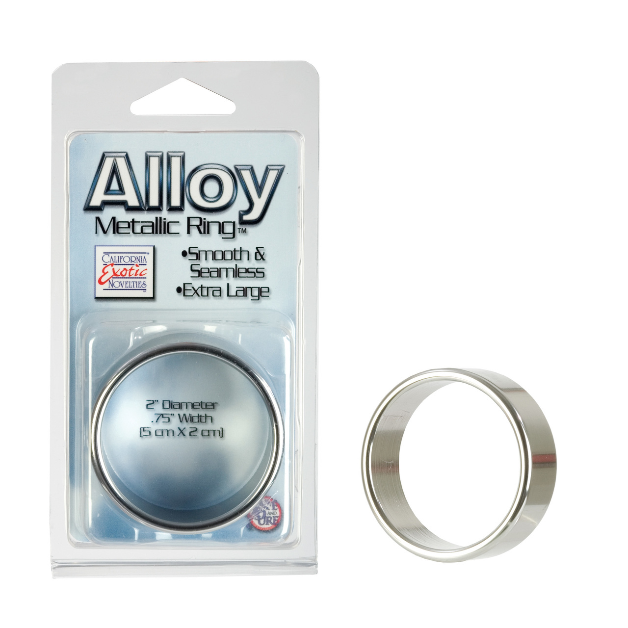 CalExotics Alloy Metallic - Xl Cock Ring