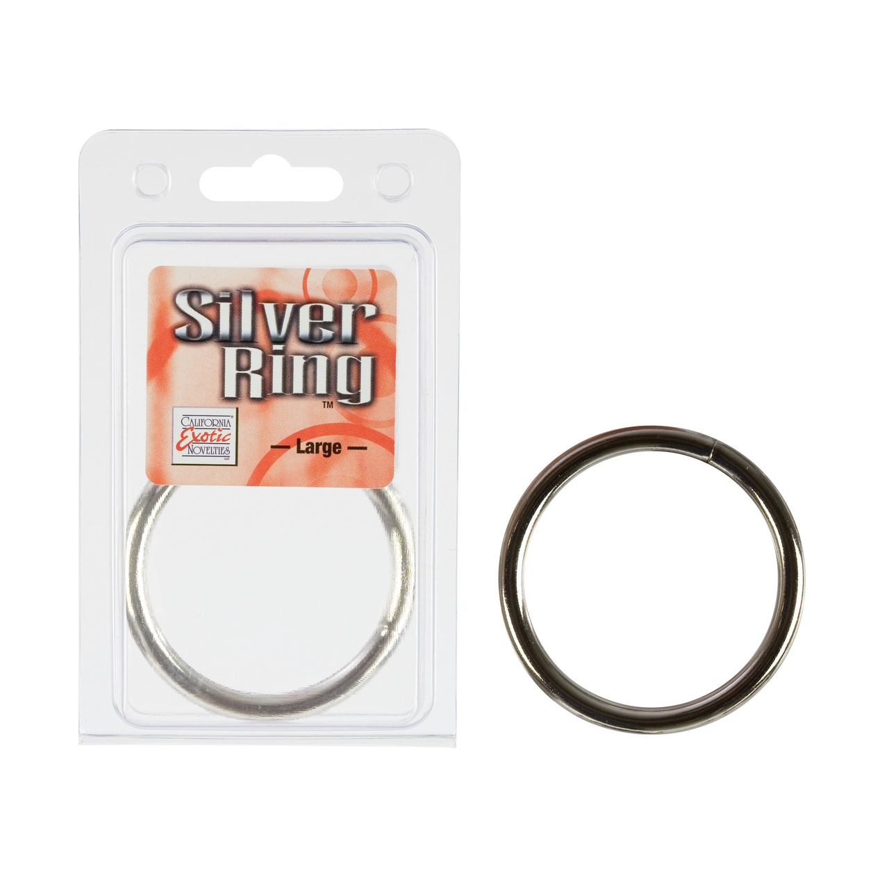 CalExotics Metal Large - Silver Cock Ring
