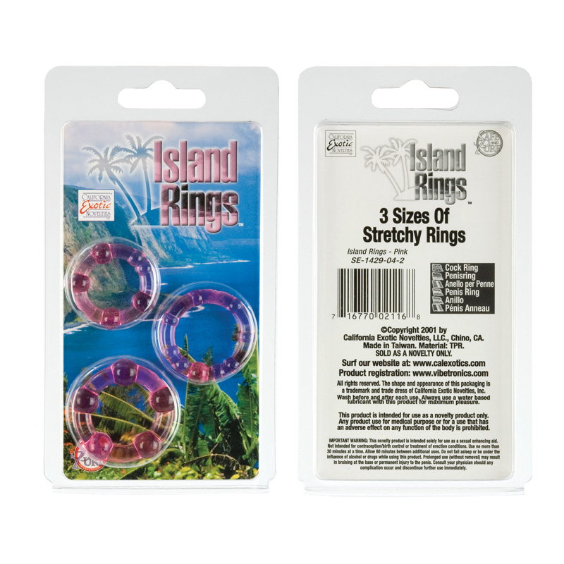 CalExotics Silicone Island - Pink Cock Ring