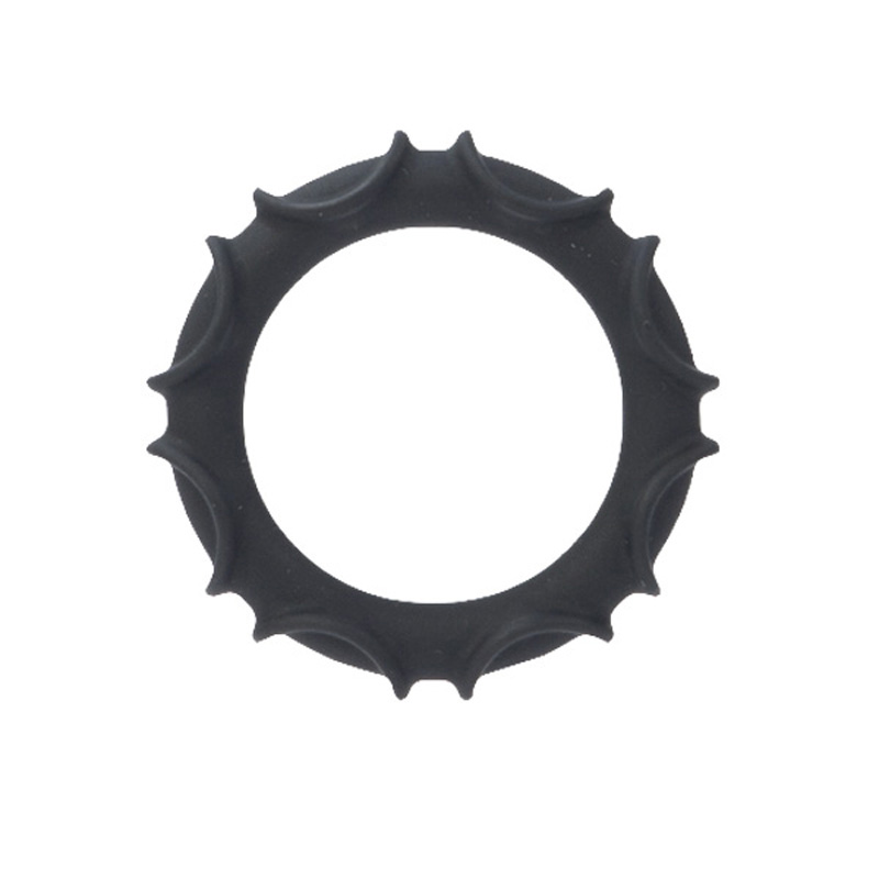 CalExotics Adonis Atlas Silicone - Black Cock Ring