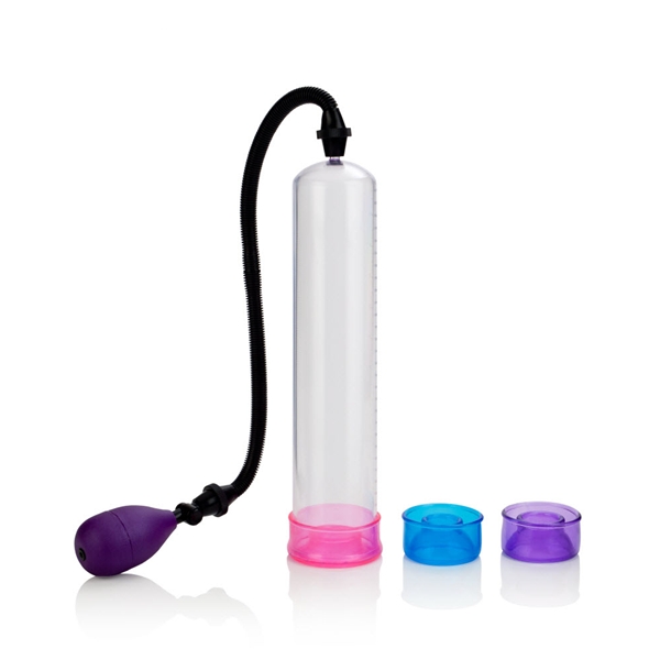 CalExotics Big Man's 12" Includes 3 Sized Sleeves Penis Pump