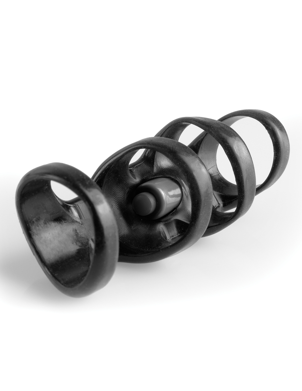 Pipedream Fantasy Xtensions Vibrating Power Cock Cage - Black