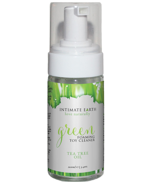 Intimate Organics Green Tea Tree Oil Foaming Sex Toy Cleaner 100Ml