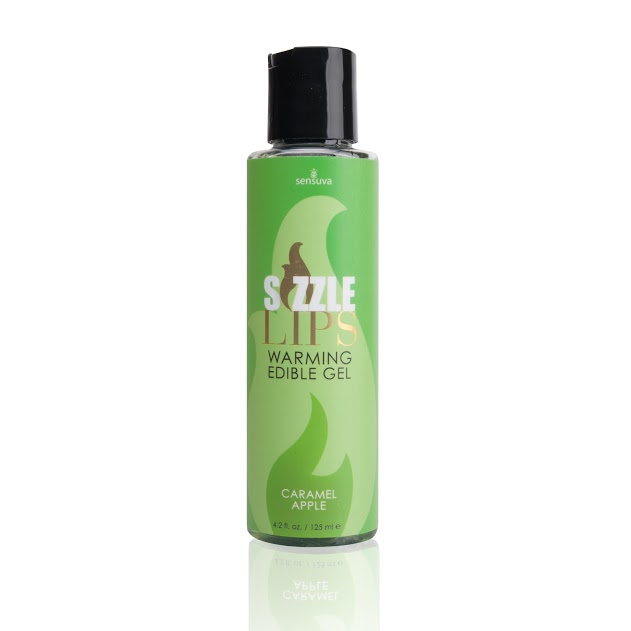 Sensuva Sizzle Lips Warming Oral Sex Gel - 4.2 Oz Bottle Caramel Apple