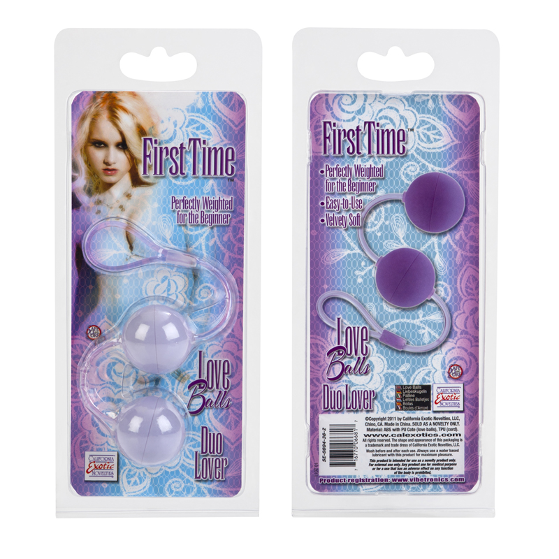 CalExotics First Time Love Pleasure Balls Duo Lover - Purple