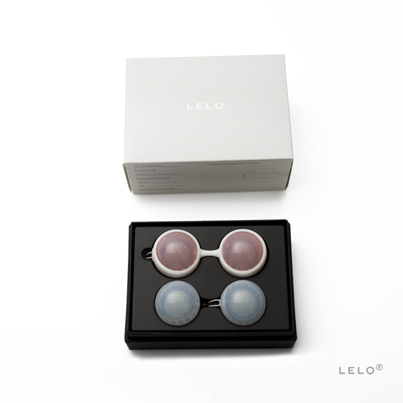 Lelo Luna Beads Weighted Kegel Balls - Pink & Blue