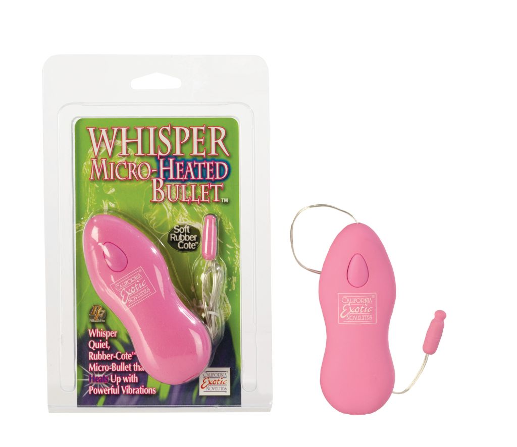 CalExotics Whisper Micro Heated Bullet Vibrator - Pink