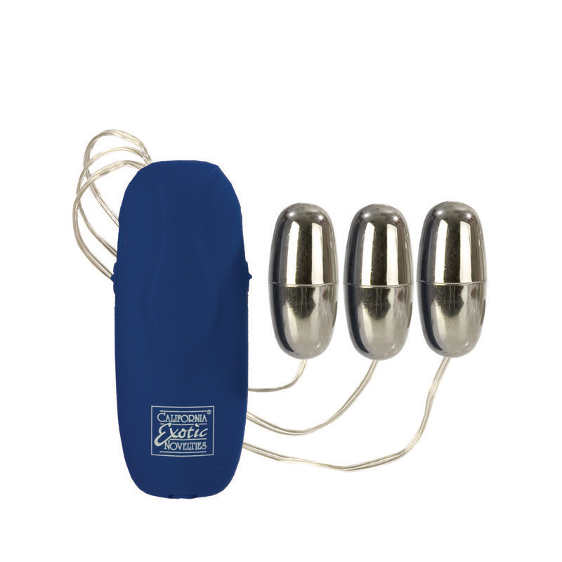 CalExotics Interactive Trio Vibrator - Silver