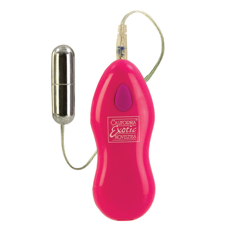 CalExotics Ballistic Slimline Bullet Vibrator Includes Pink Controller