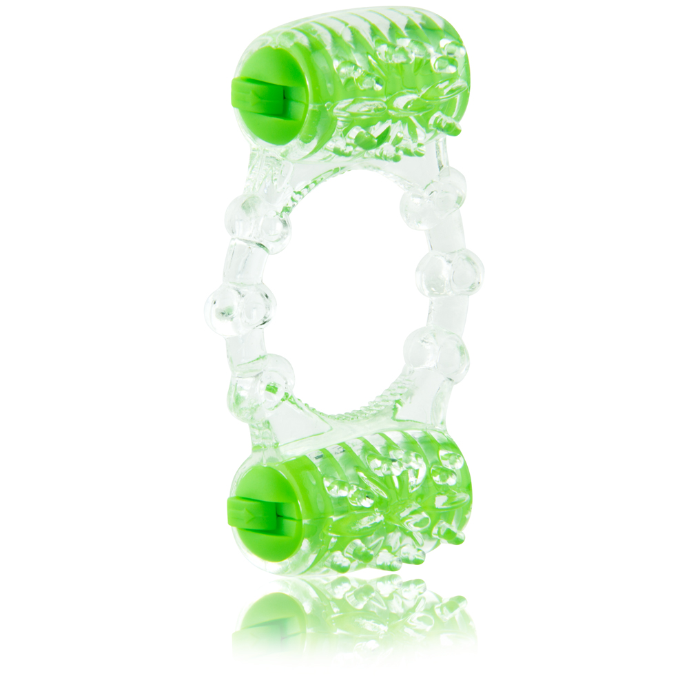 Screaming O Color Pop Quickie Two - O - Green Couple's Cock Ring