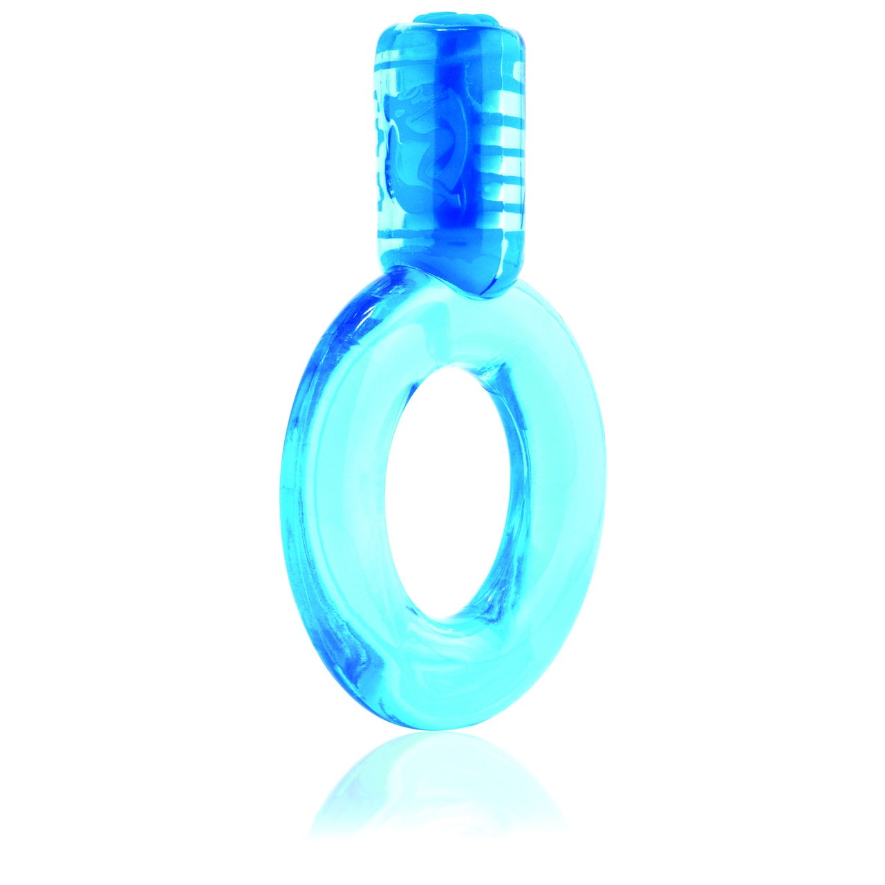 Screaming O Go Vibrator Ring - Blue Couple's Cock Ring