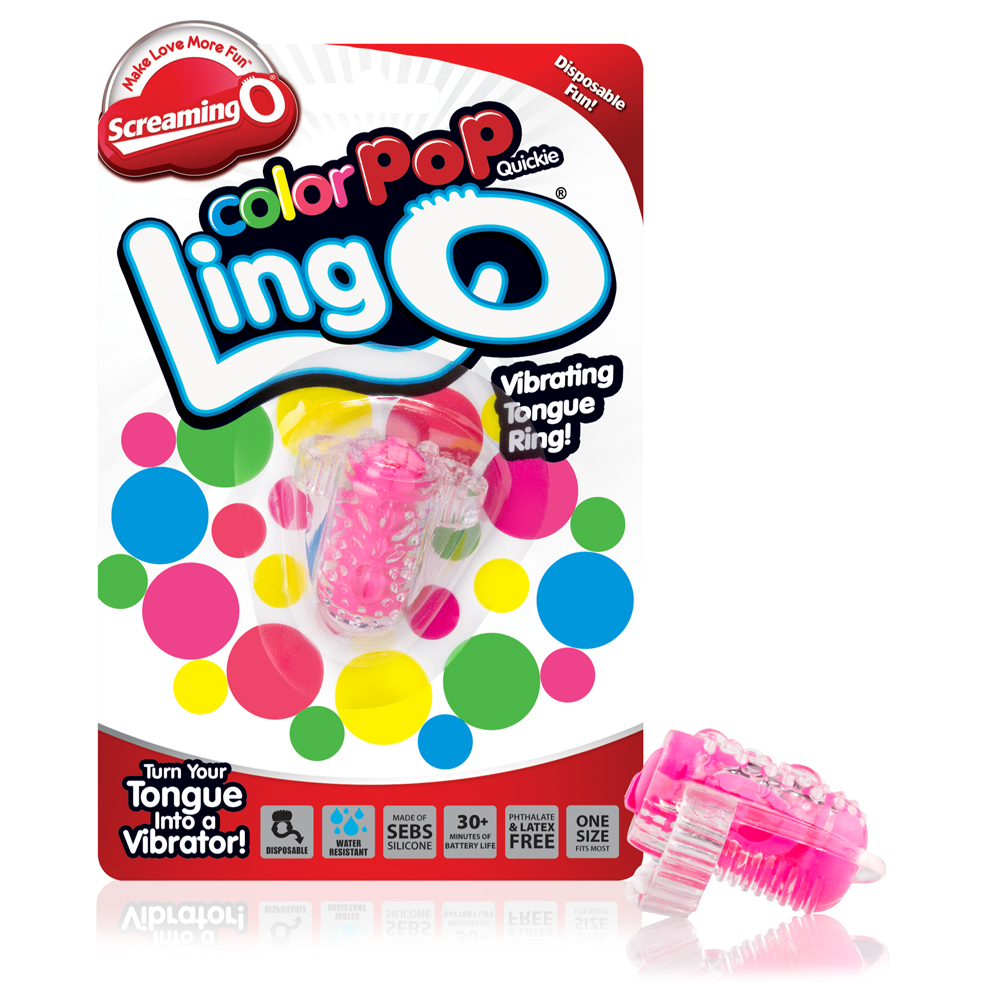Screaming O Color Pop Quickie Lingo Tongue Vibrator - Pink