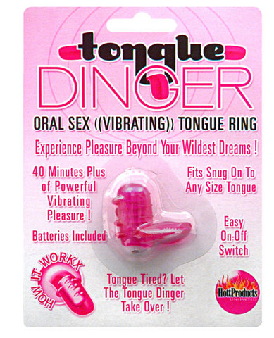 Hott Products Tongue Dinger Tongue Vibrator - Magenta
