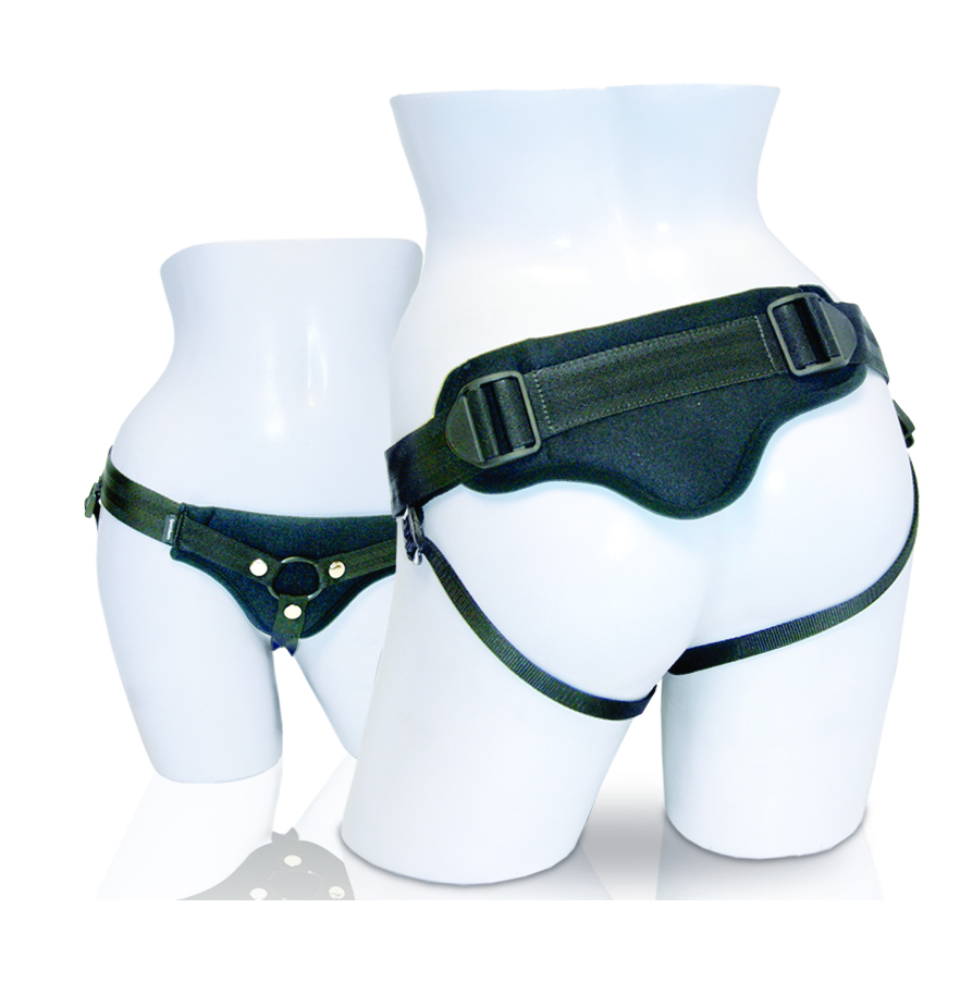 Sportsheets Divine Diva: Plus Size Strap On Dildo Harness - Black