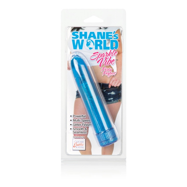 CalExotics Shane's World Sparkle Vibrator - Blue