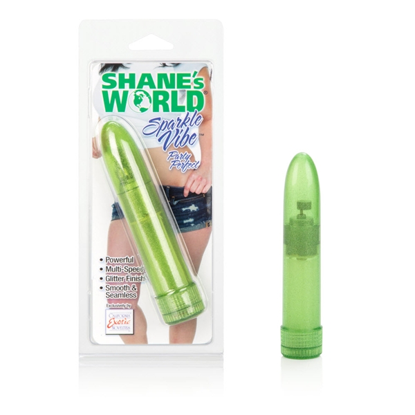 CalExotics Shane's World Sparkle Vibrator - Green