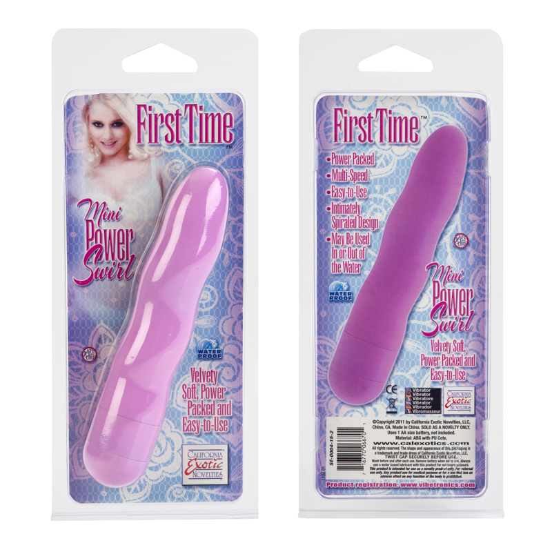 CalExotics First Time Mini Power Swirl Vibrator - Pink