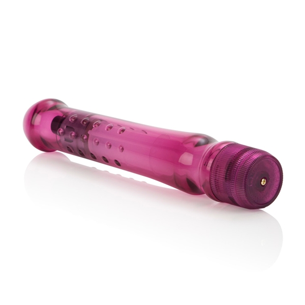 CalExotics 6.5" Waterproof Turbo Glider Noduled Waterproof Vibrator - Raspberry Crush