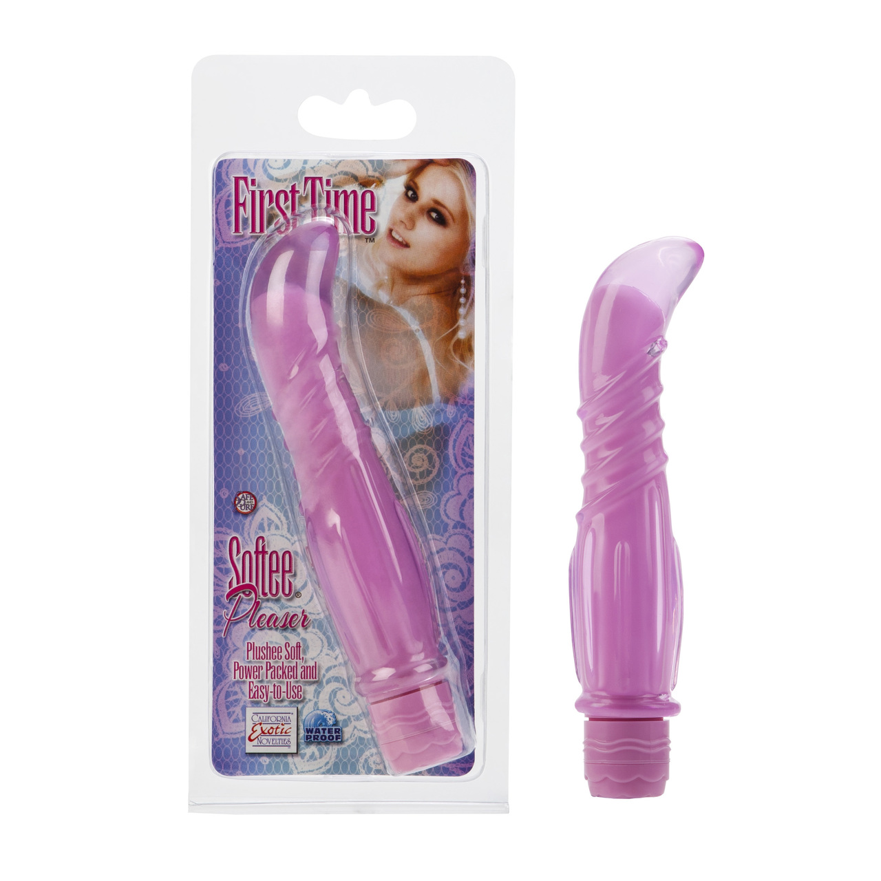 CalExotics First Time Softee Pleaser G-Spot Vibrator - Pink
