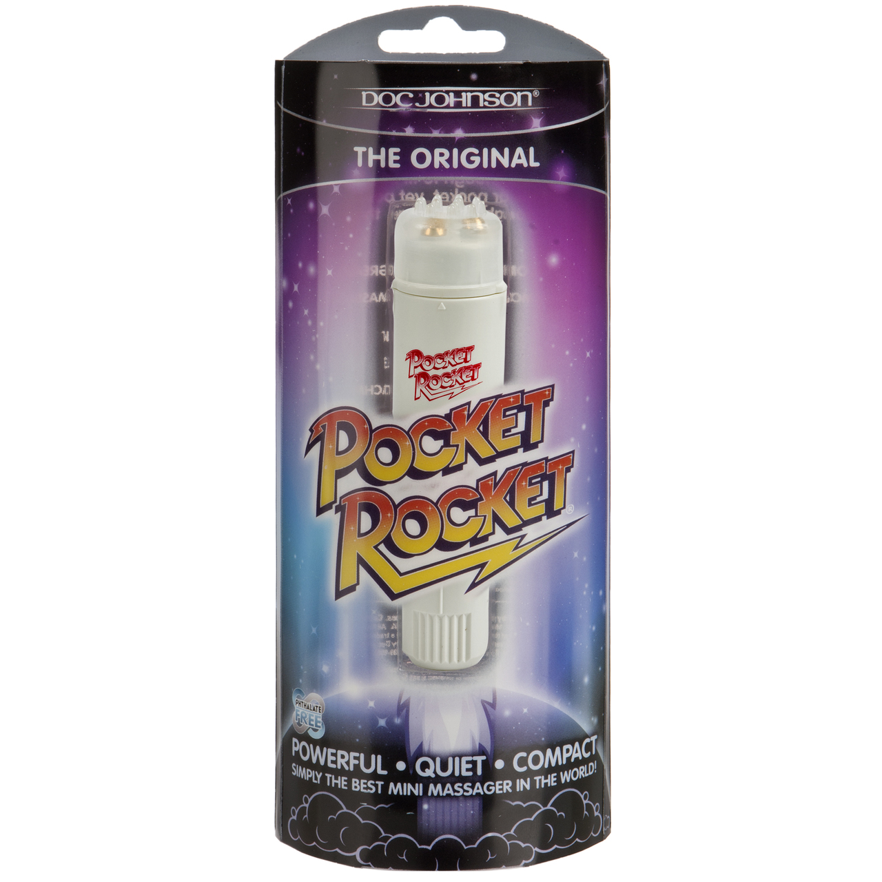Doc Johnson Original 4" Pocket Rocket Vibrator - Ivory