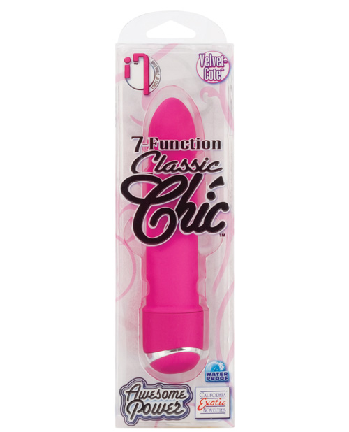 CalExotics Classic Chic 7 Function Mini Vibrator - Pink 4.25"