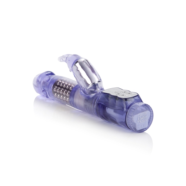 CalExotics Jack Rabbit Includes Floating Beads Waterproof Rabbit Vibrator - Purple