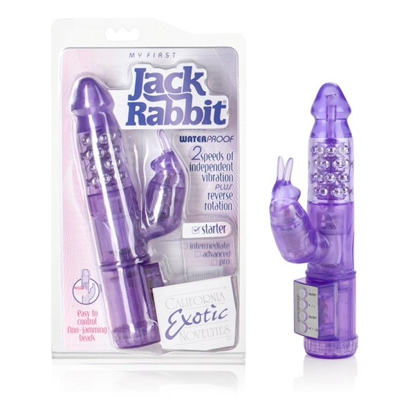 CalExotics My First Jack Rabbit Waterproof Rabbit Vibrator - Purple