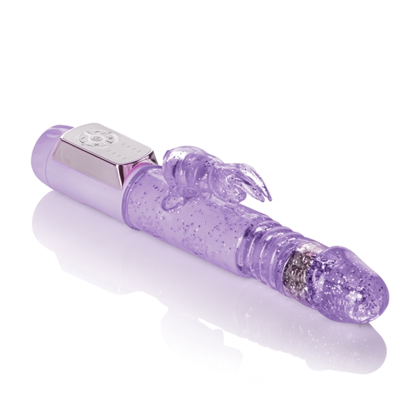 CalExotics Jack Rabbit Petite Thrusting Jack Rabbit Vibrator - Purple