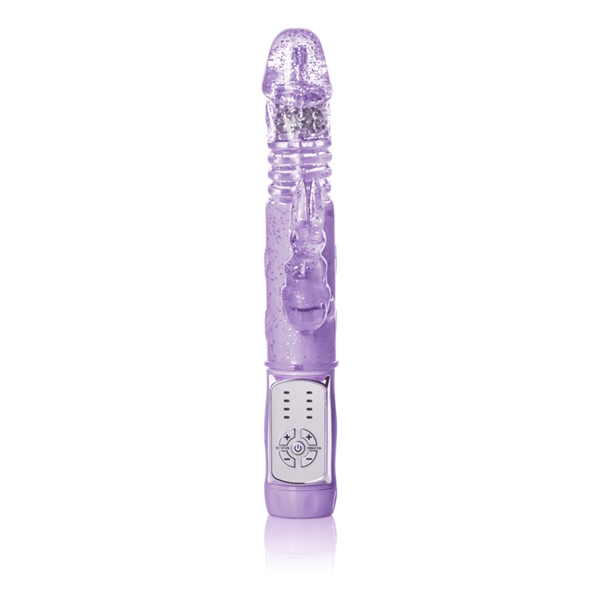 CalExotics Jack Rabbit Petite Thrusting Jack Rabbit Vibrator - Purple