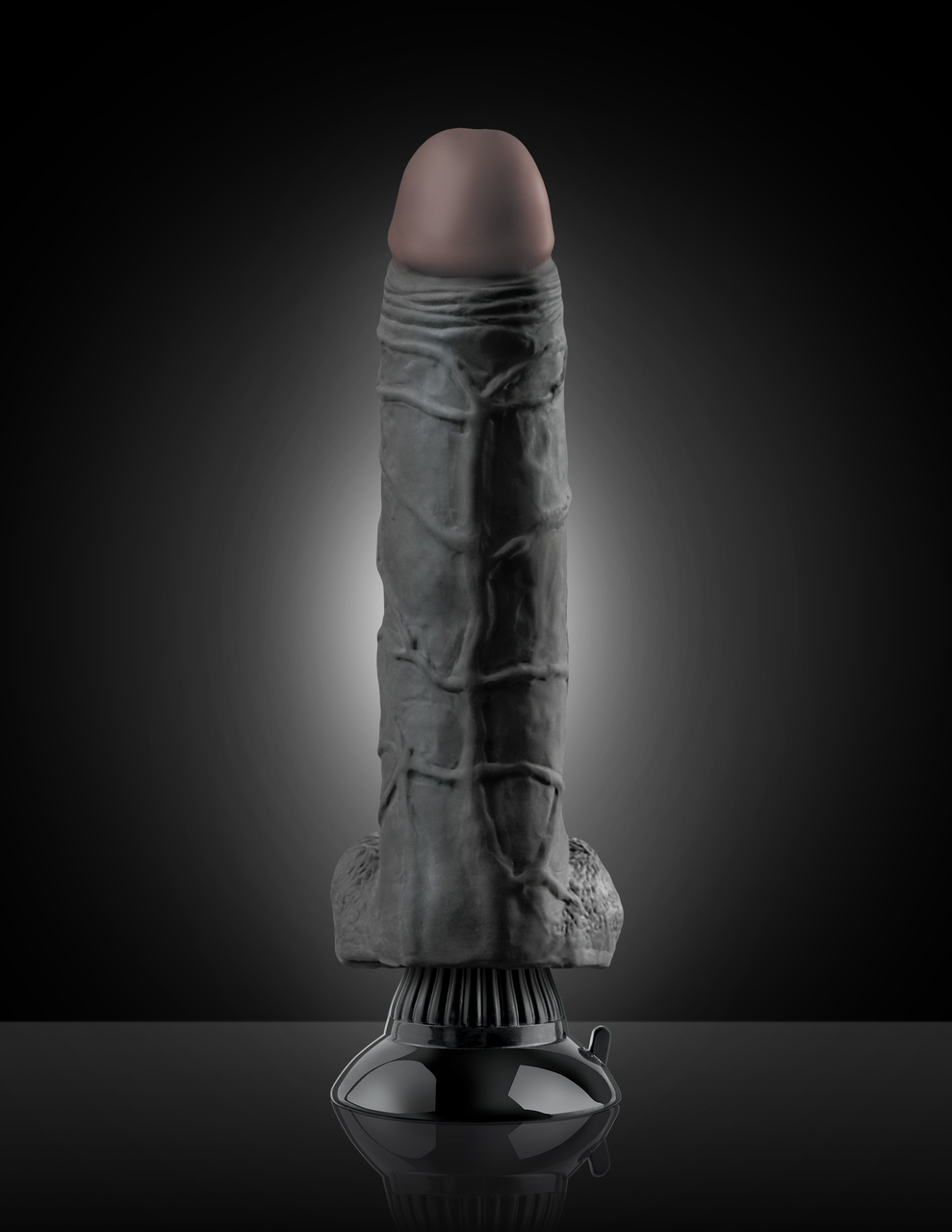 Pipedream Real Feel Deluxe No. 7 9" Waterproof Realistic Vibrator - Black Multi Speed