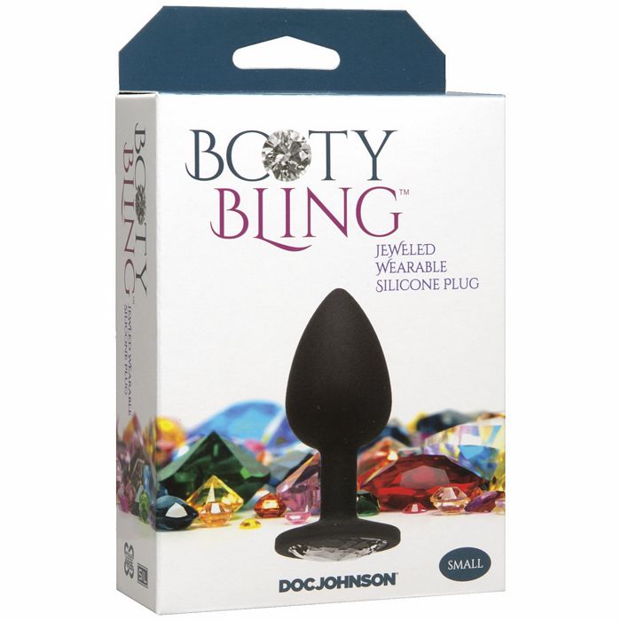 Doc Johnson Booty Bling Small Butt Plug - Silver