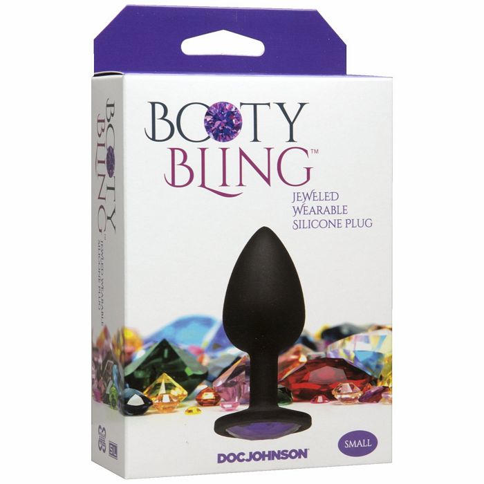 Doc Johnson Booty Bling Small Butt Plug - Purple