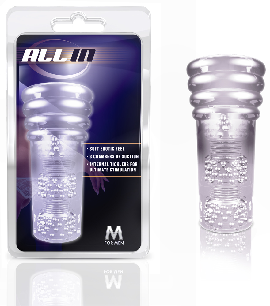 Blush M For Men All In Masturbator Stroker - Clear
