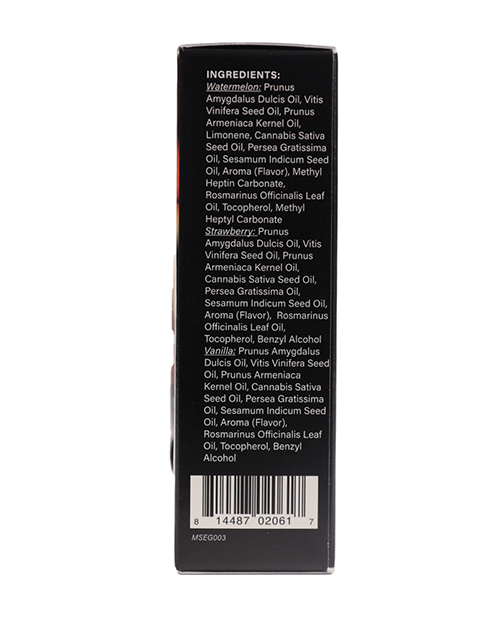 Earthly Body Edible Massage Oil Gift Set - 2 Oz Watermelon, Strawberry & Vanilla