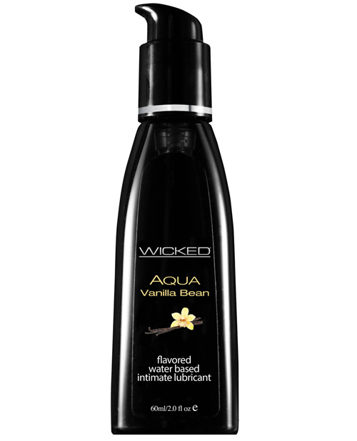 Wicked Sensual Care Collection Aqua Waterbased Personal Lubricant - 2 Oz Vanilla Bean