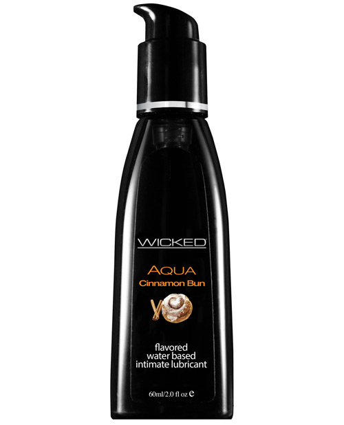 Wicked Sensual Care Collection Aqua Waterbased Personal Lubricant - 2 Oz Cinnamon Bun