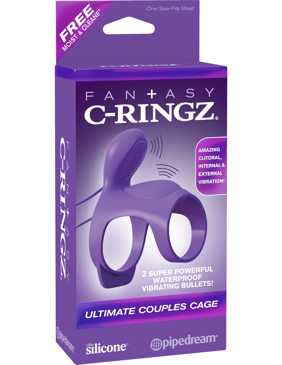 Pipedream Fantasy C Ringz Ultimate Couples Cock Cage - Purple
