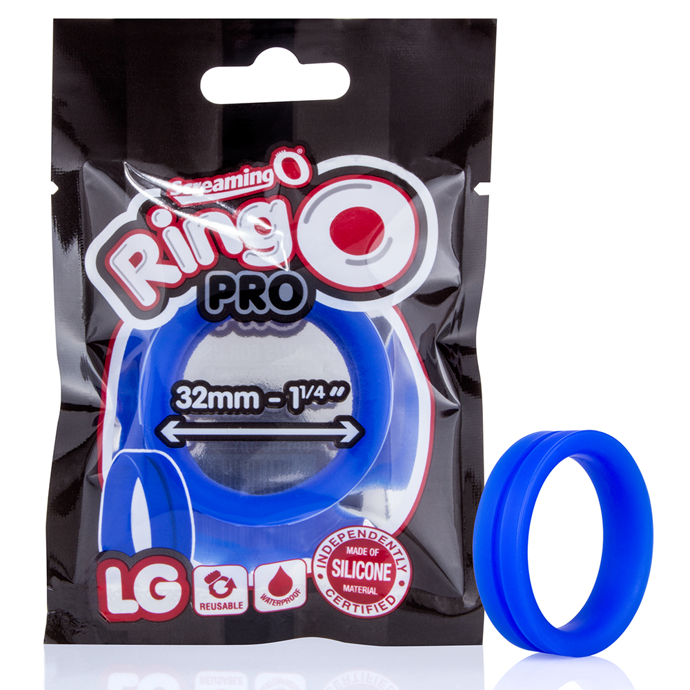 Screaming O Ringo Pro Large Cock Ring - Blue