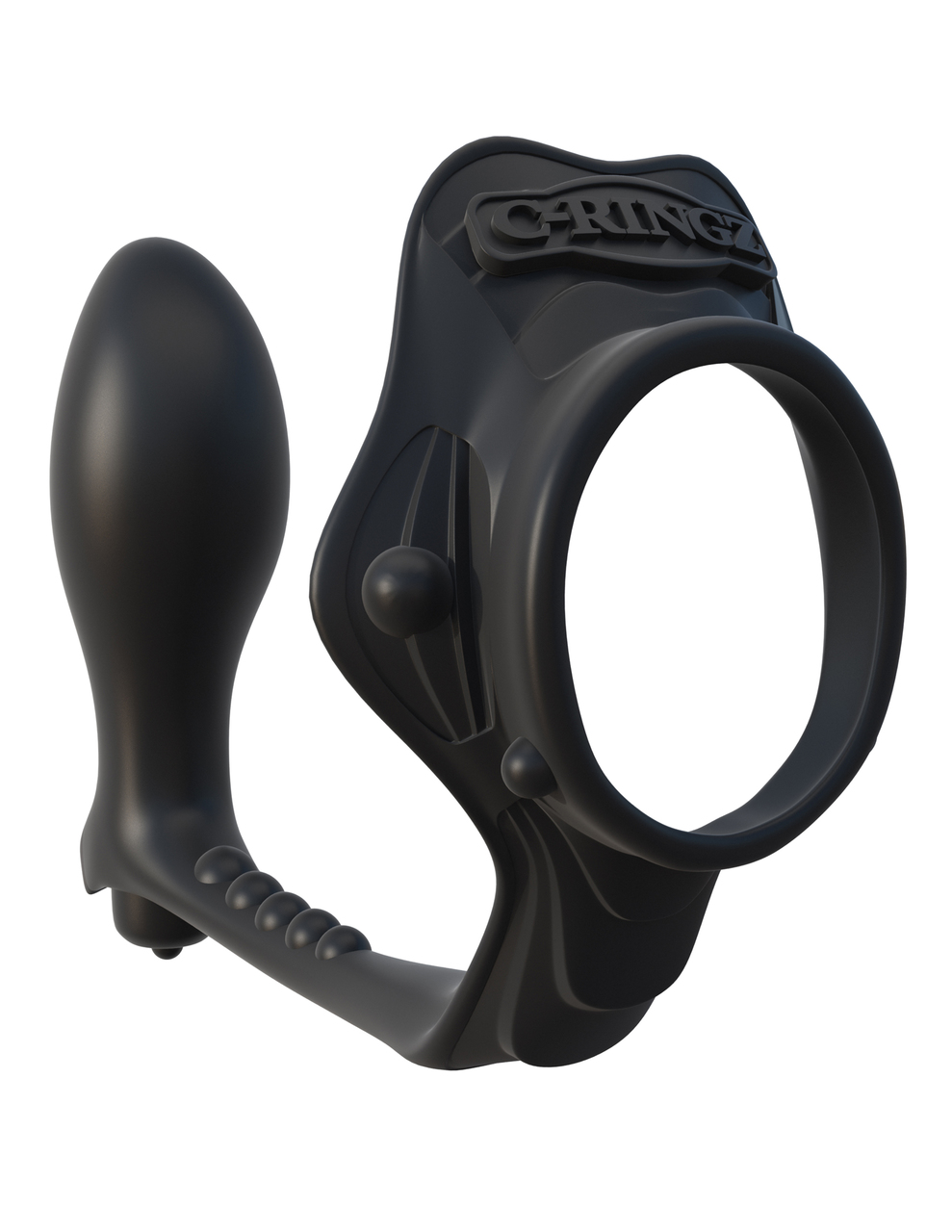 Pipedream Fantasy C - Ringz Rock Hard Ass - Gasm Vibrating Cock Ring - Black