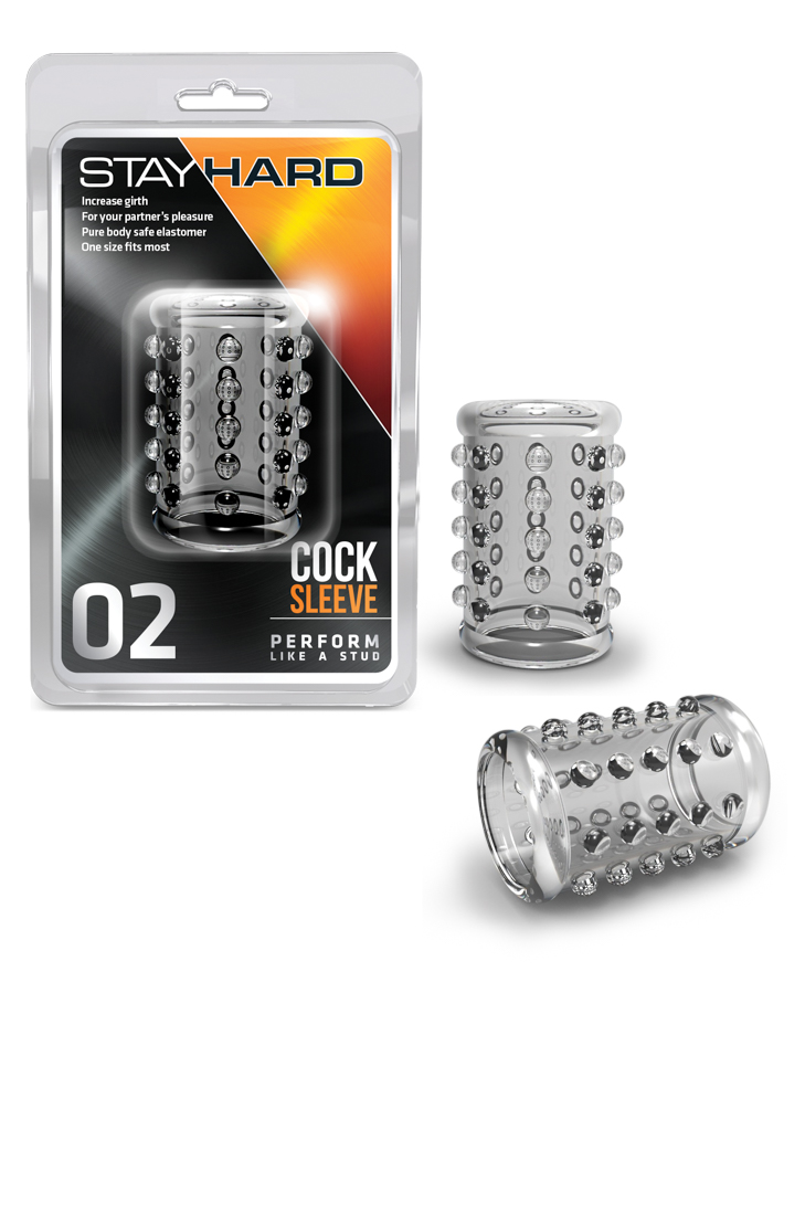 Blush Stay Hard Cock Penis Sleeve 02 - Clear