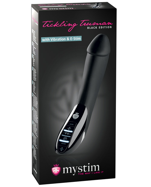 Mystim Electro Stimulation Tickling Truman Estim Vibrator Black Edition - Black