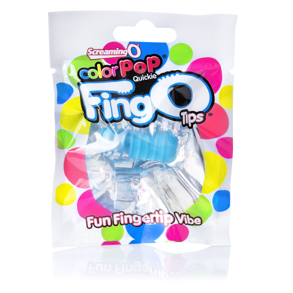 Screaming O Color Pop Fingo Tip Finger Vibrator - Blue
