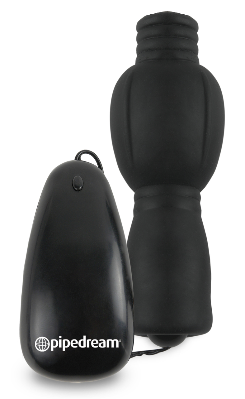 Pipedream Fetish Fantasy Series Vibrating Head Teazer Masturbator Stroker - Black